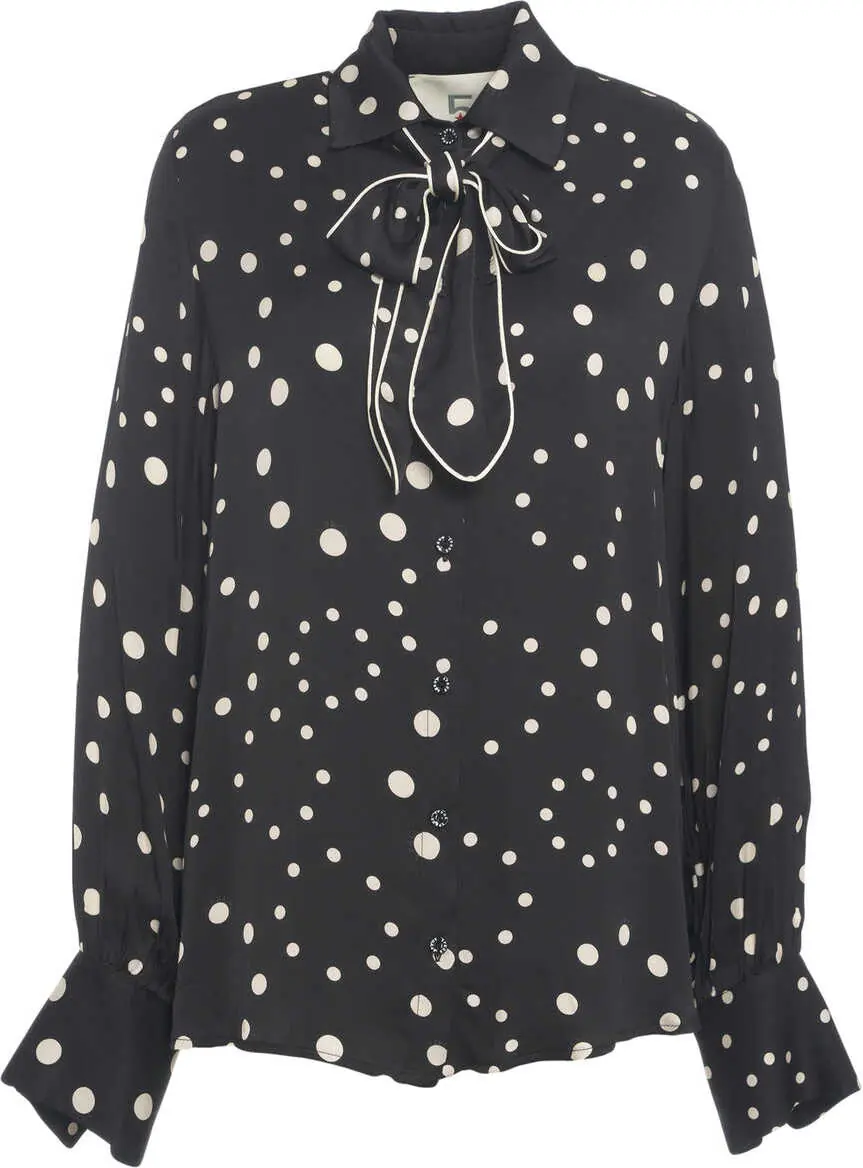 Bluze 5 Progress Blouse with bow collar Black Femei (BM 19031197) 2