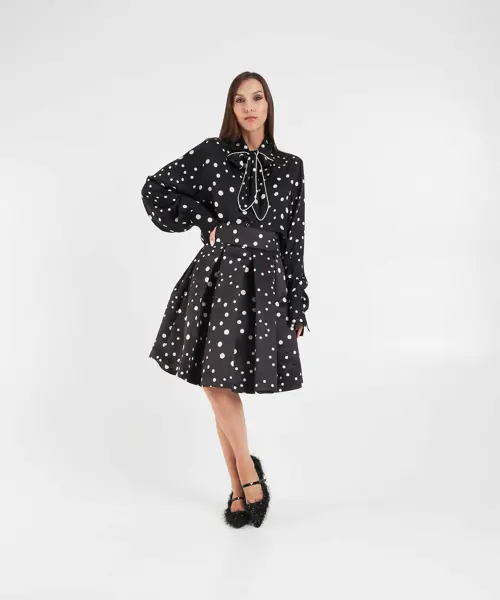 Bluze 5 Progress Blouse with bow collar Black Femei (BM 19031197) 3