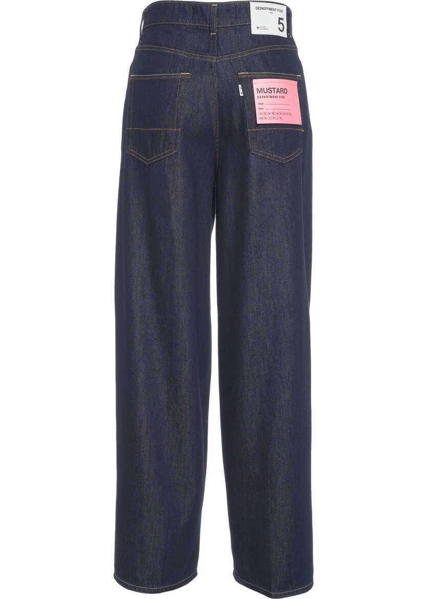 Blugi evazati Department Five Wide leg jeans Blue Femei (BM 19031206) 5