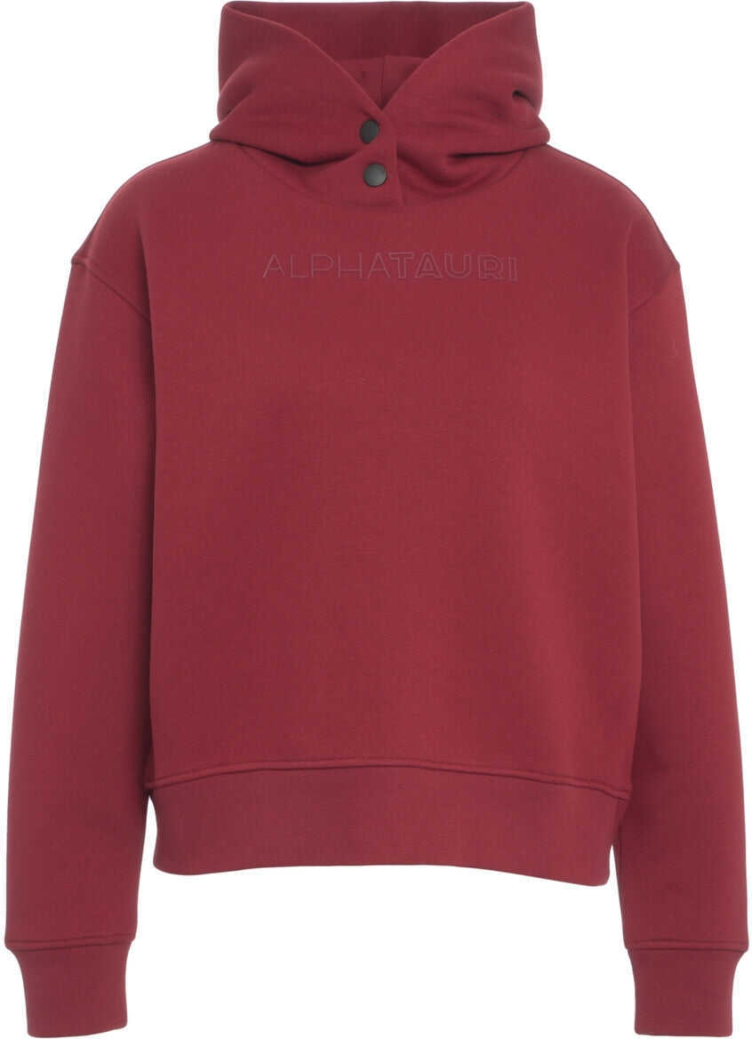 Bluze de trening AlphaTauri Hoodie with logo lettering Red Femei (BM 19031209) 2