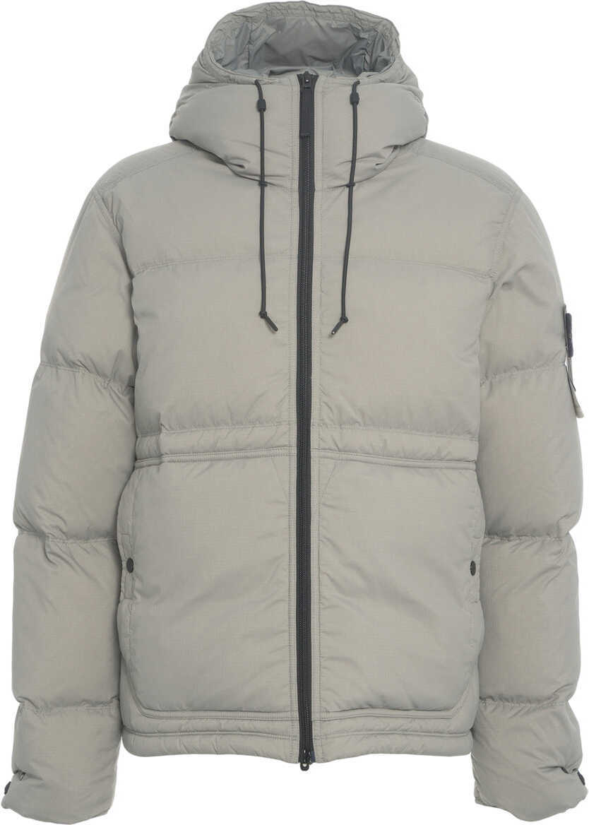 Geci de iarna Stone Island Hooded down jacket Grey Barbati (BM 19031212) 2