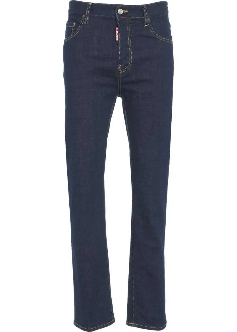 Blugi slim fit DSQUARED2 Slim fit jeans 642 Blue Barbati (BM 19031215) 2