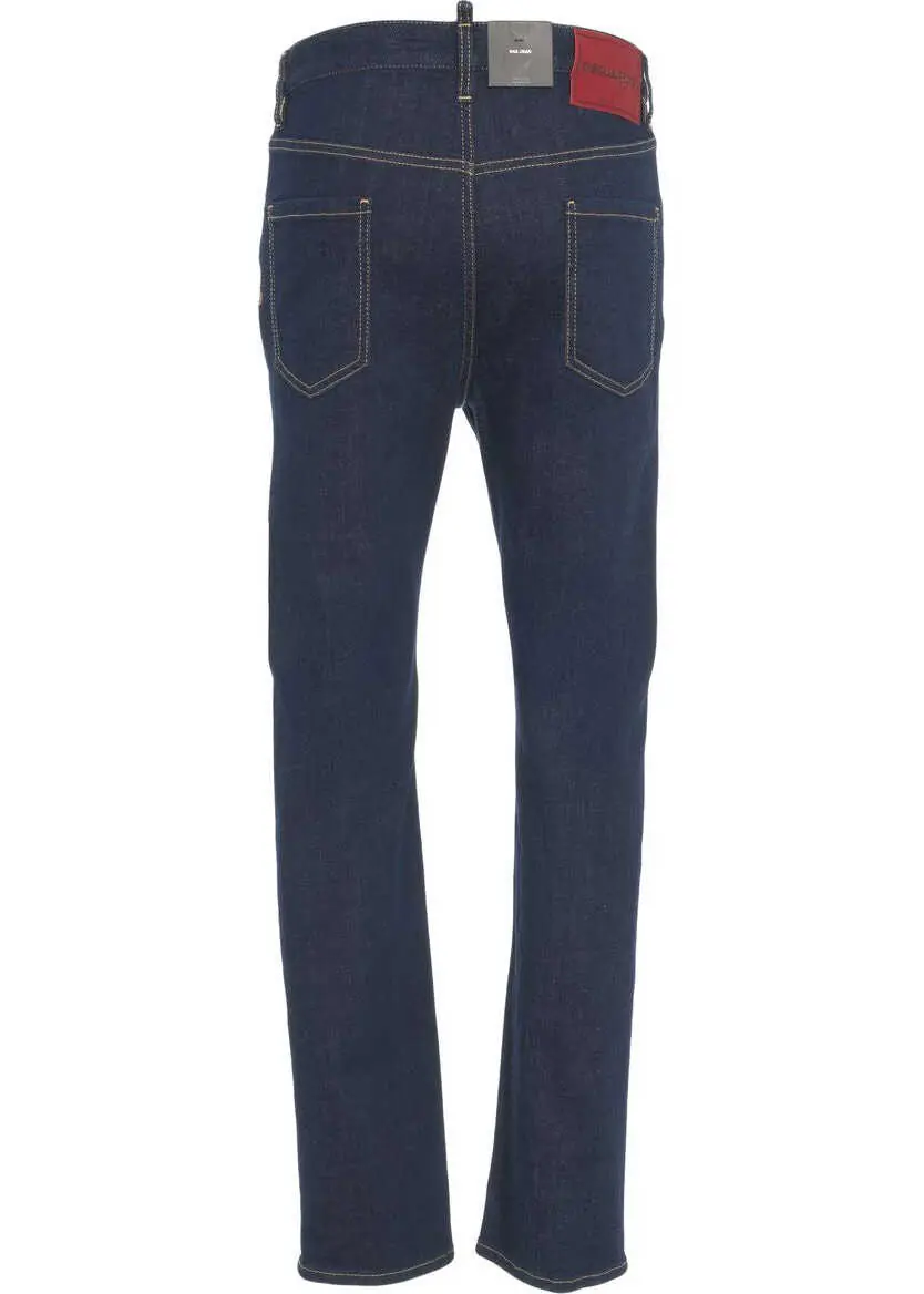 Blugi slim fit DSQUARED2 Slim fit jeans 642 Blue Barbati (BM 19031215) 4
