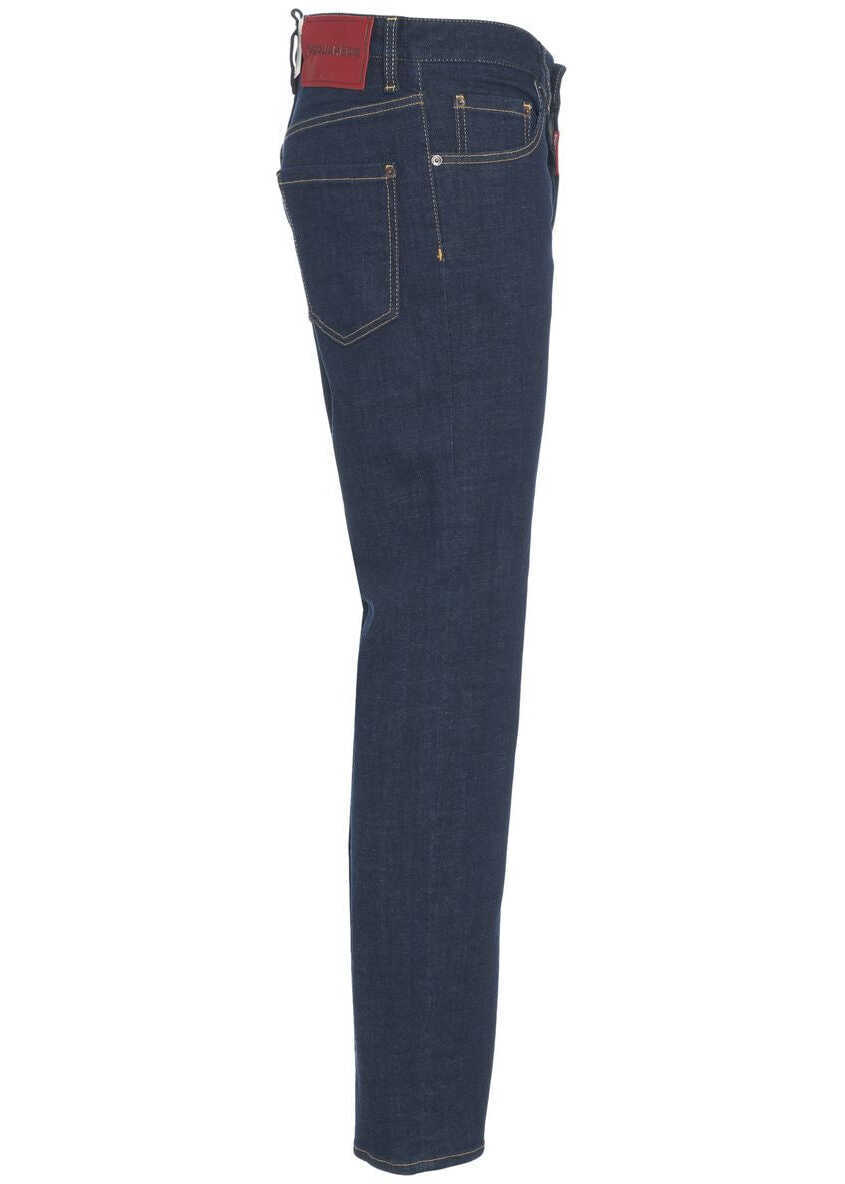 Blugi slim fit DSQUARED2 Slim fit jeans 642 Blue Barbati (BM 19031215) 7