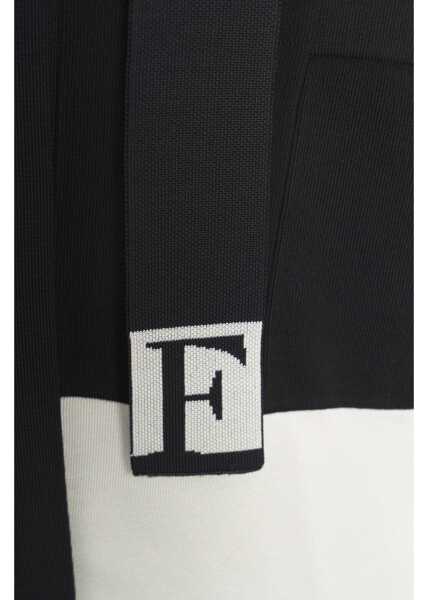 Cardigane Elisabetta Franchi Cardigan with waist belt Black Femei (BM 19031233) 5
