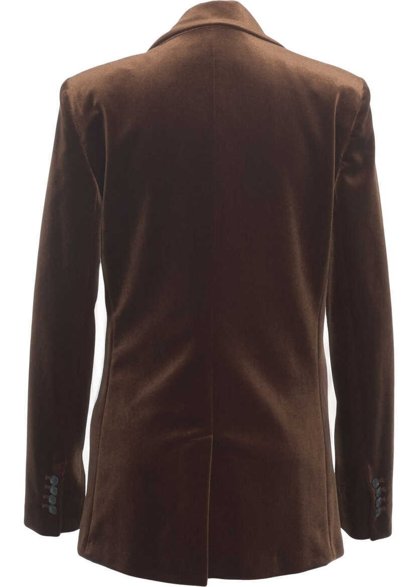 Sacouri Gender Velvet blazer Bronze Femei (BM 19031242) 3