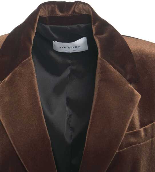 Sacouri Gender Velvet blazer Bronze Femei (BM 19031242) 4
