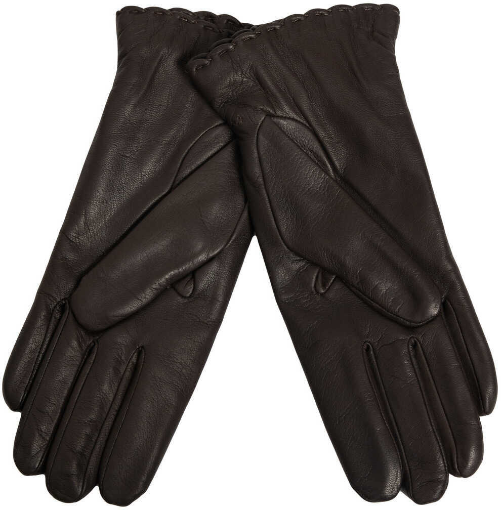 Manusi Orciani Leather gloves Brown Femei (BM 19031251) 4