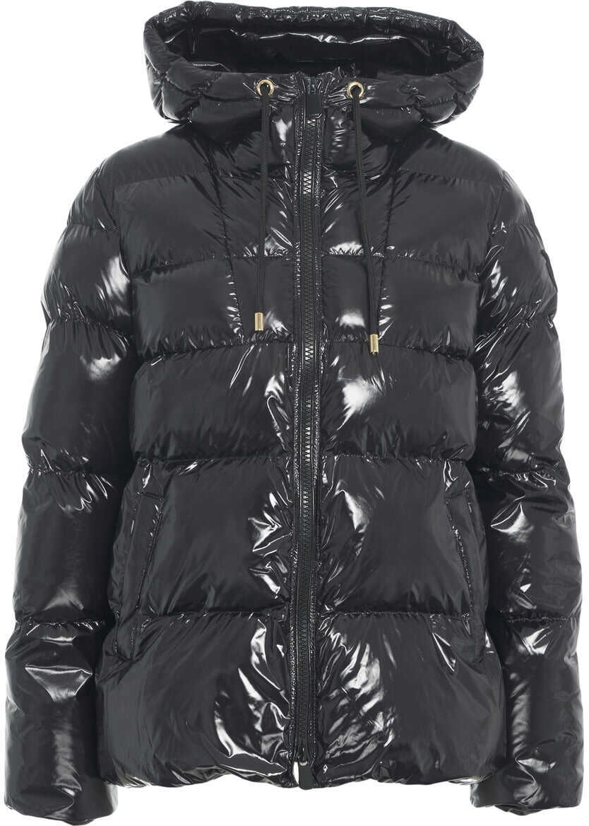 Geci de iarna Pinko Quilted puffer with hood Black Femei (BM 19031263) 1