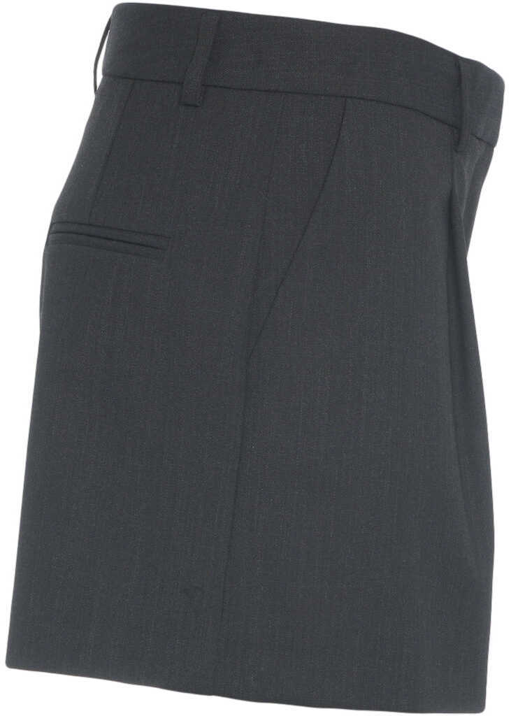 Pantaloni casual Otto d ame Bermuda shorts with pleats Black Femei (BM 19031266) 3