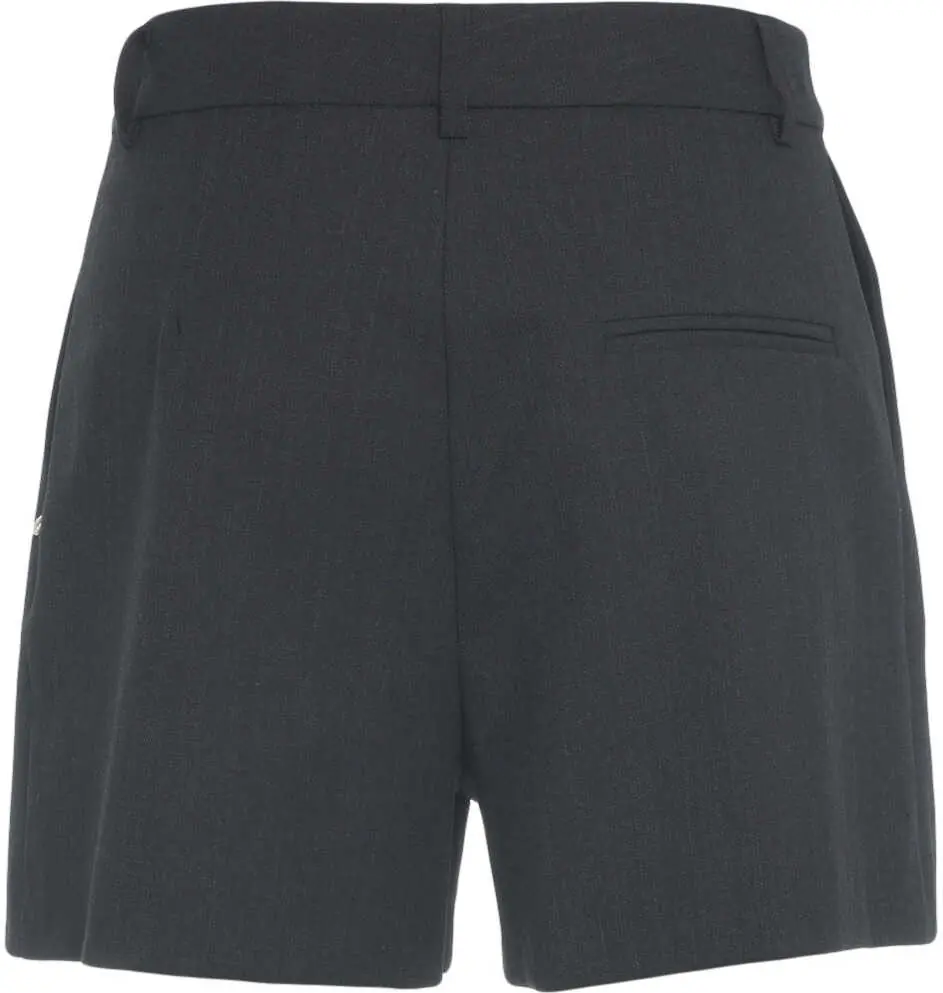 Pantaloni casual Otto d ame Bermuda shorts with pleats Black Femei (BM 19031266) 4