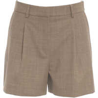 Pantaloni casual Bermuda shorts with pleats Femei