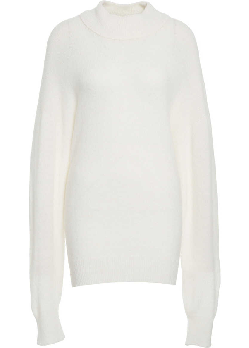 Pulovere Atomofactory Sweater with high collar White Femei (BM 19031269) 2
