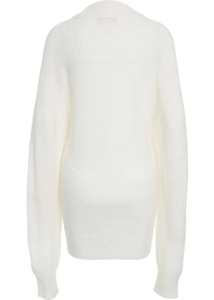 Pulovere Atomofactory Sweater with high collar White Femei (BM 19031269) 3