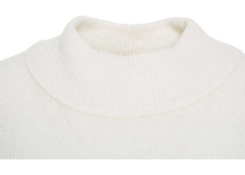 Pulovere Atomofactory Sweater with high collar White Femei (BM 19031269) 4