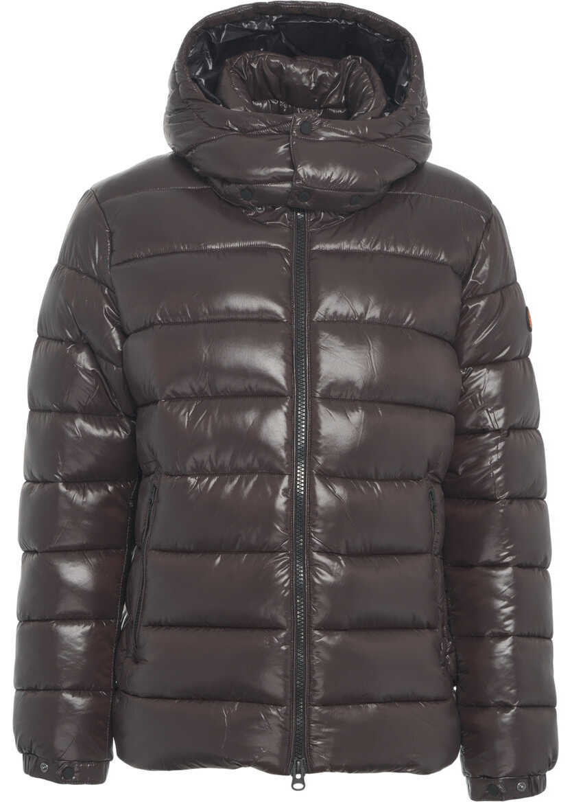 Geci de iarna Save the Duck Quilted puffer jacket Brown Barbati (BM 19031272) 2