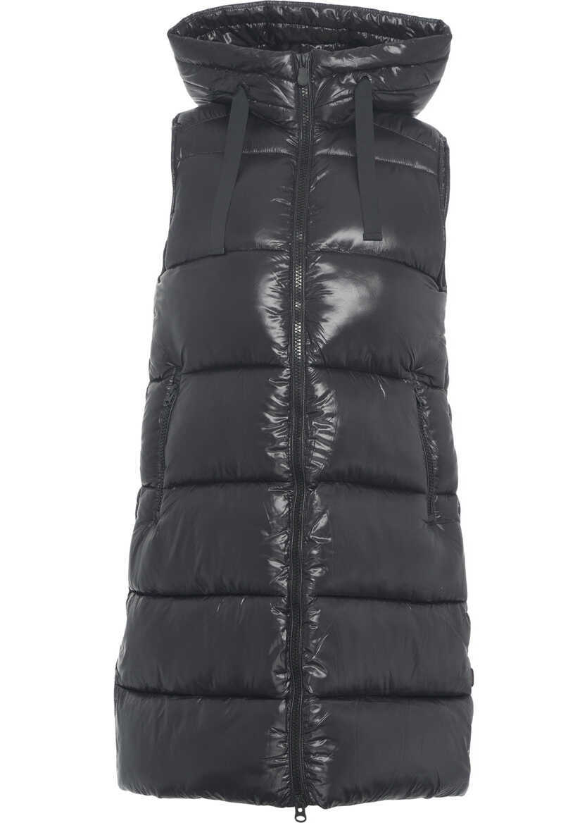 Geci de iarna Save the Duck Long quilted vest Black Femei (BM 19031281) 2