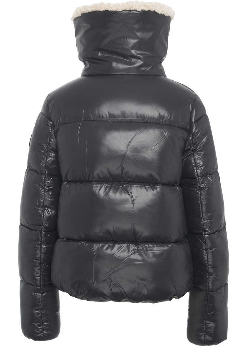 Geci de iarna Save the Duck Puffer with faux fur collar Black Femei (BM 19031299) 3