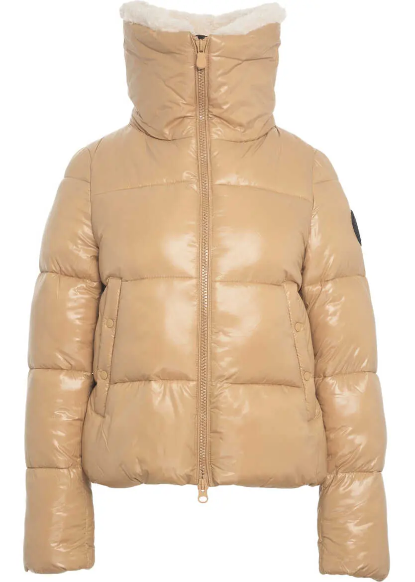 Geci de iarna Save the Duck Puffer with faux fur collar Beige Femei (BM 19031299) 1