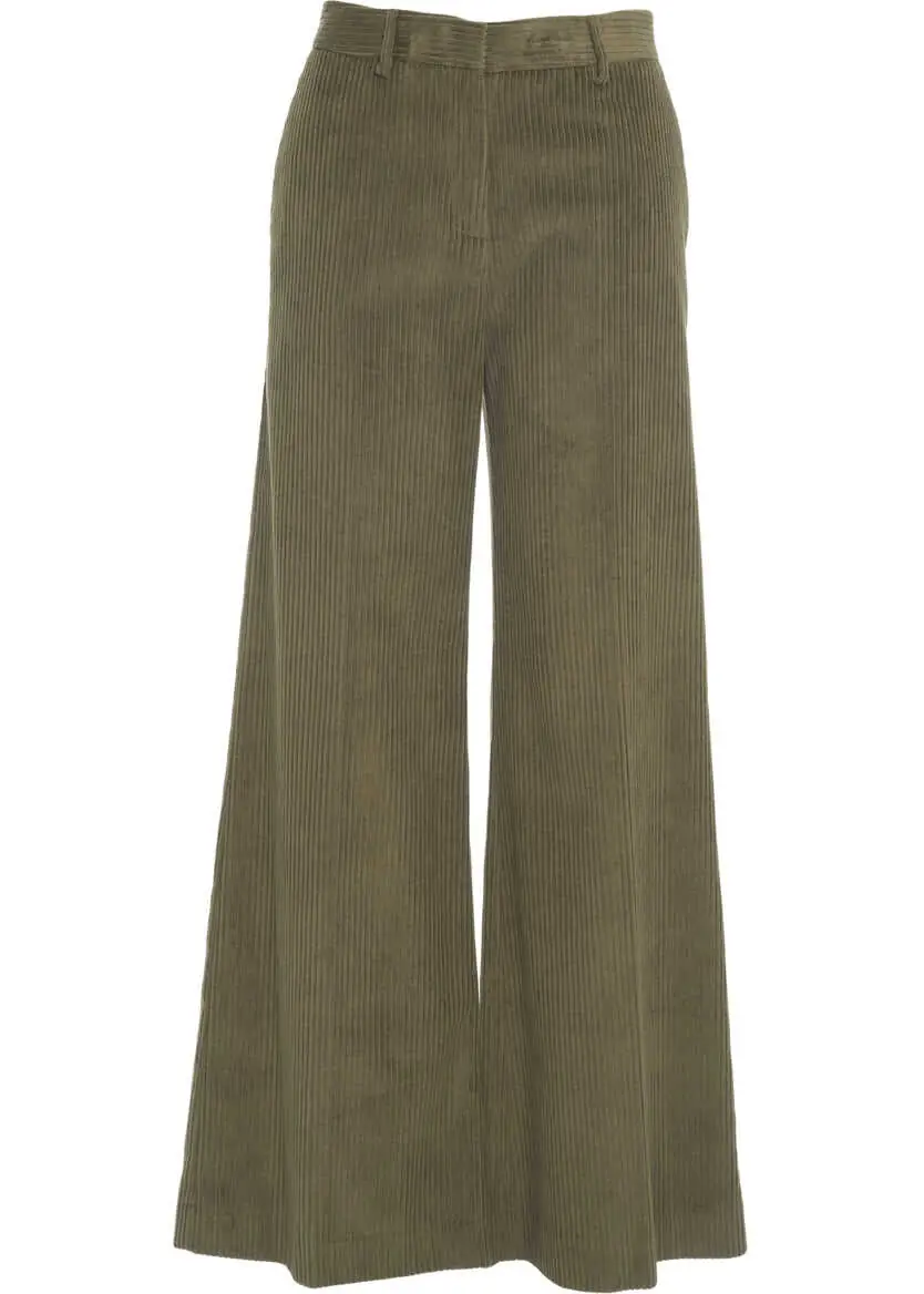 Pantaloni office Otto d ame Flared pants Green Femei (BM 19031302) 5
