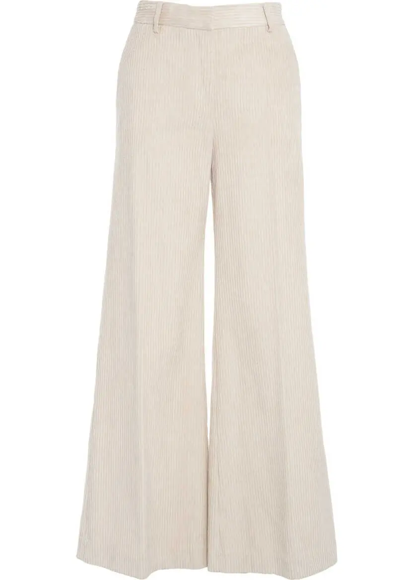 Pantaloni office Otto d ame Flared pants White Femei (BM 19031302) 2