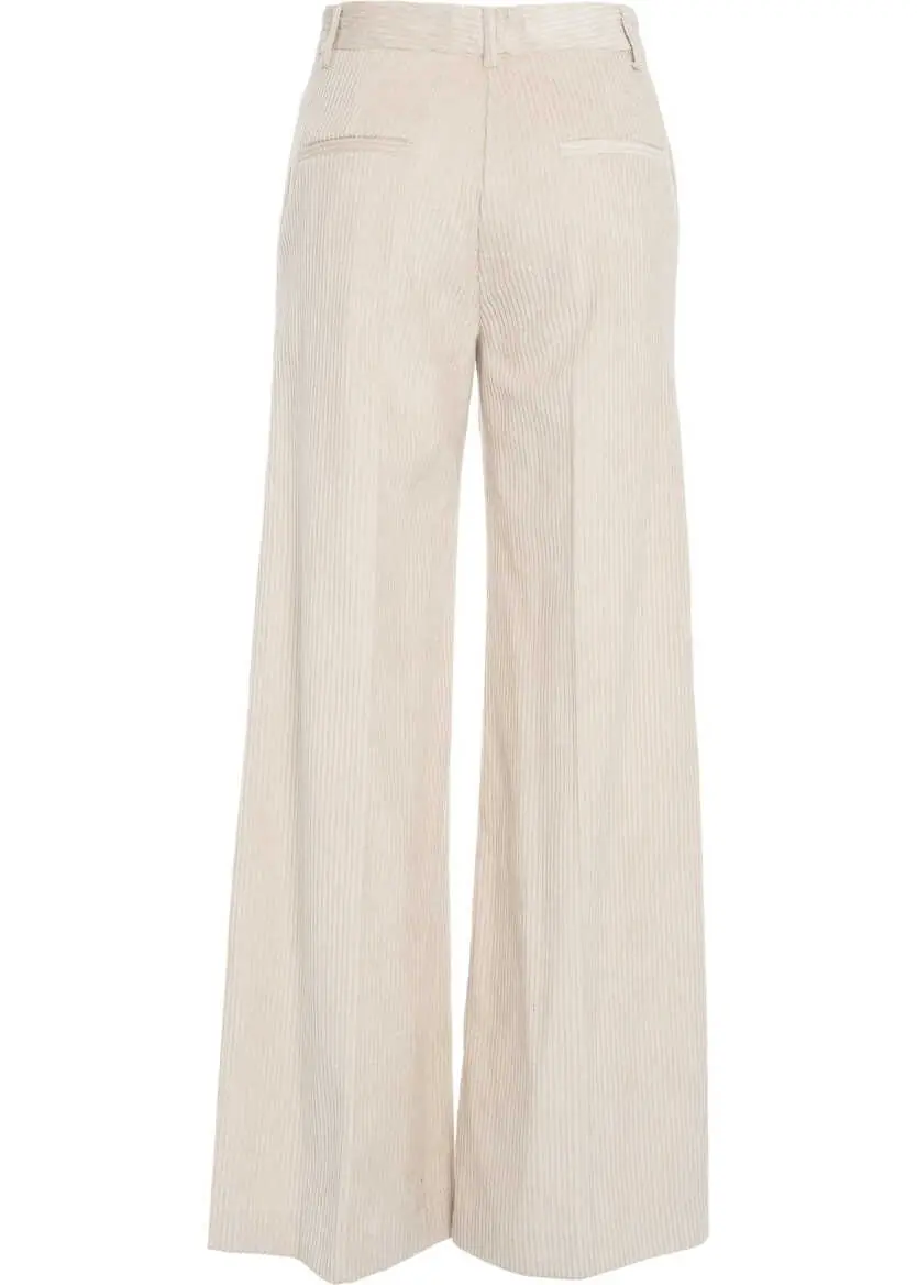 Pantaloni office Otto d ame Flared pants White Femei (BM 19031302) 4