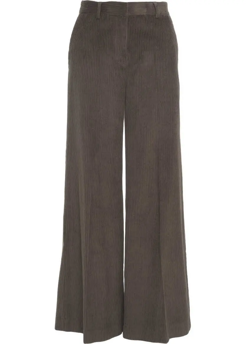 Pantaloni office Otto d ame Flared pants Brown Femei (BM 19031302) 2