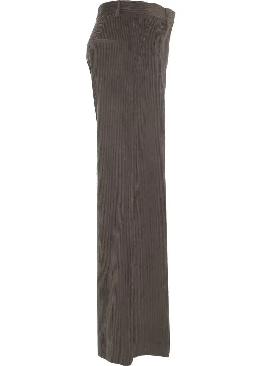 Pantaloni office Otto d ame Flared pants Brown Femei (BM 19031302) 5