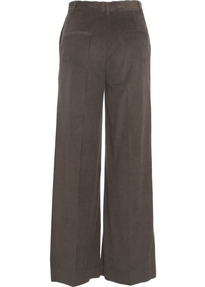Pantaloni office Otto d ame Flared pants Brown Femei (BM 19031302) 6