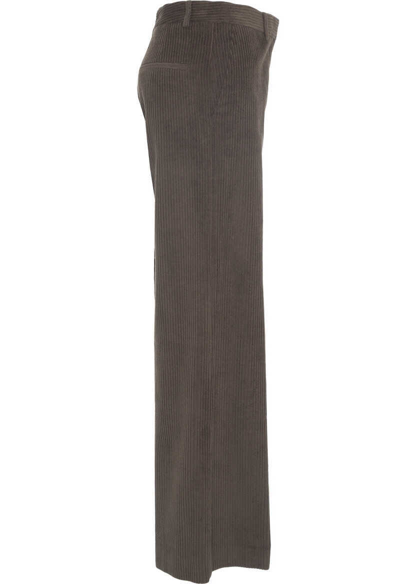 Pantaloni office Otto d ame Flared pants Brown Femei (BM 19031302) 8