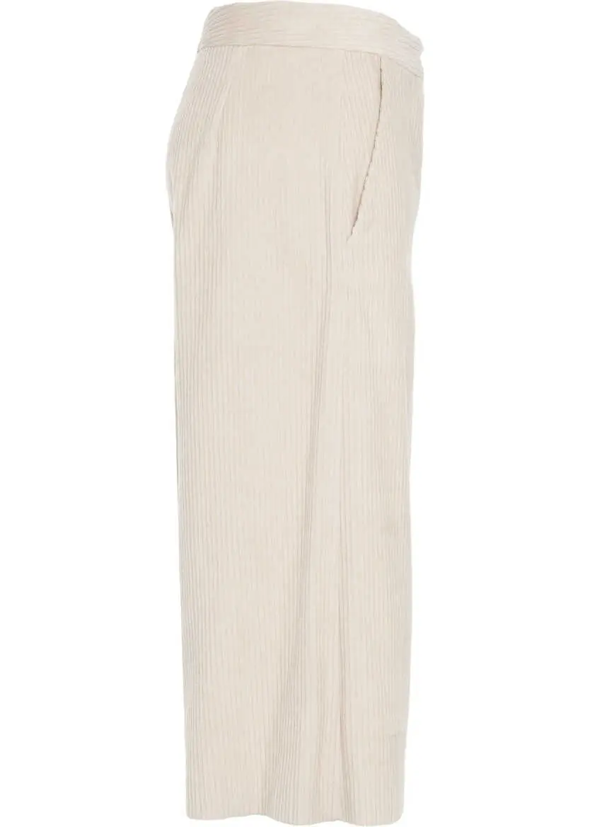Pantaloni casual Otto d ame Culotte White Femei (BM 19031305) 3