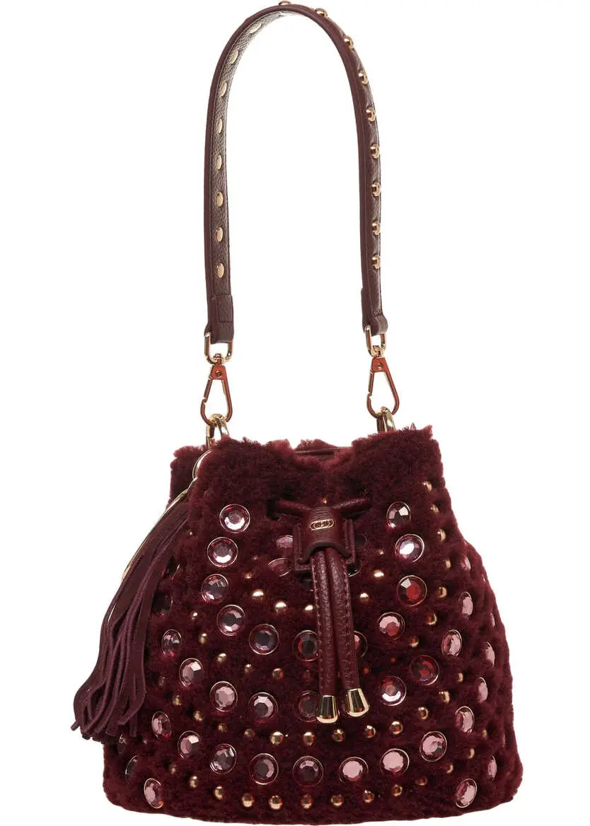 Genti de mana LA CARRIE Faux fur bucket bag Andromeda Red Femei (BM 19031308) 1