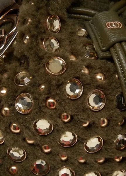 Genti de mana LA CARRIE Faux fur bucket bag Andromeda Green Femei (BM 19031308) 5