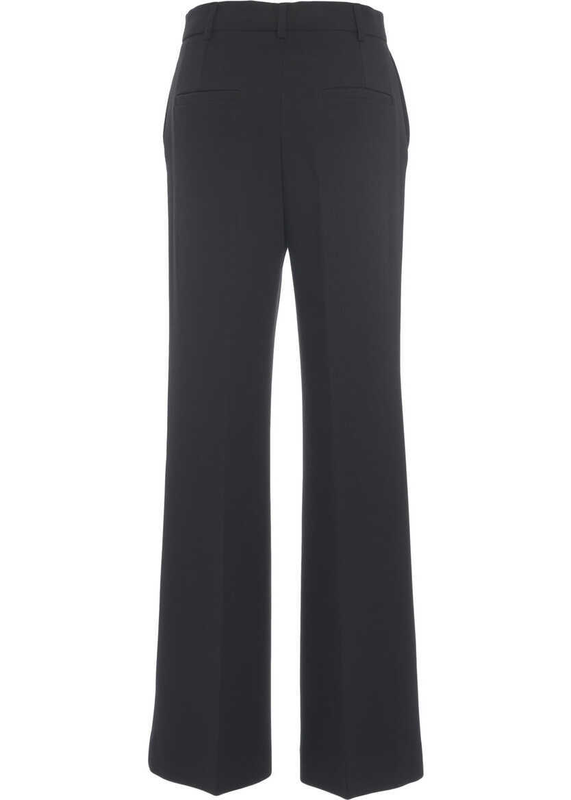 Pantaloni casual Otto d ame Palazzo trousers Black Femei (BM 19031332) 6