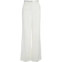 Pantaloni office Elisabetta Franchi Flared pants with logo detail
