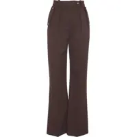 Pantaloni office Elisabetta Franchi Palazzo trousers with pleats