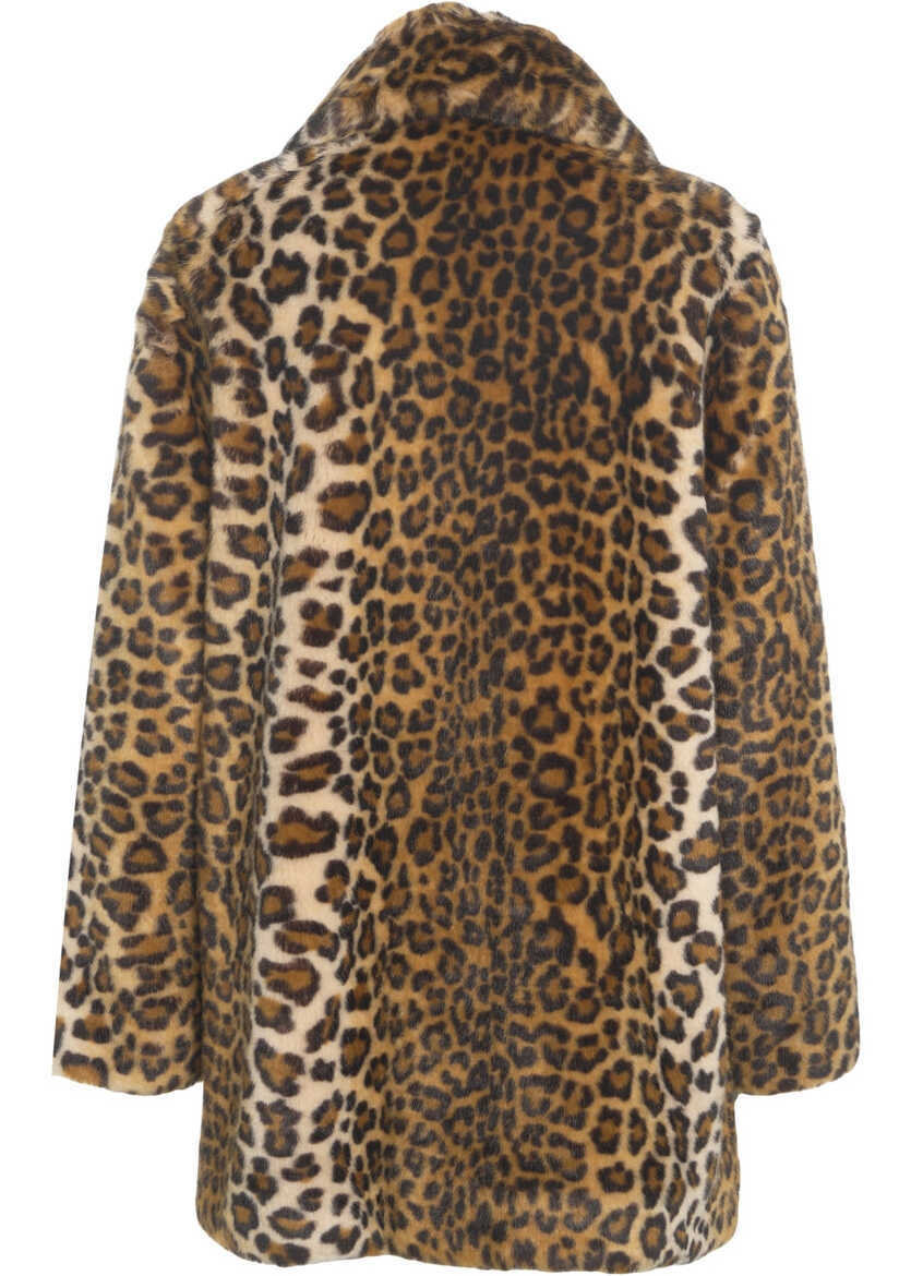 Paltoane Liu Jo Coat with animal print Multicolor Femei (BM 19031368) 3
