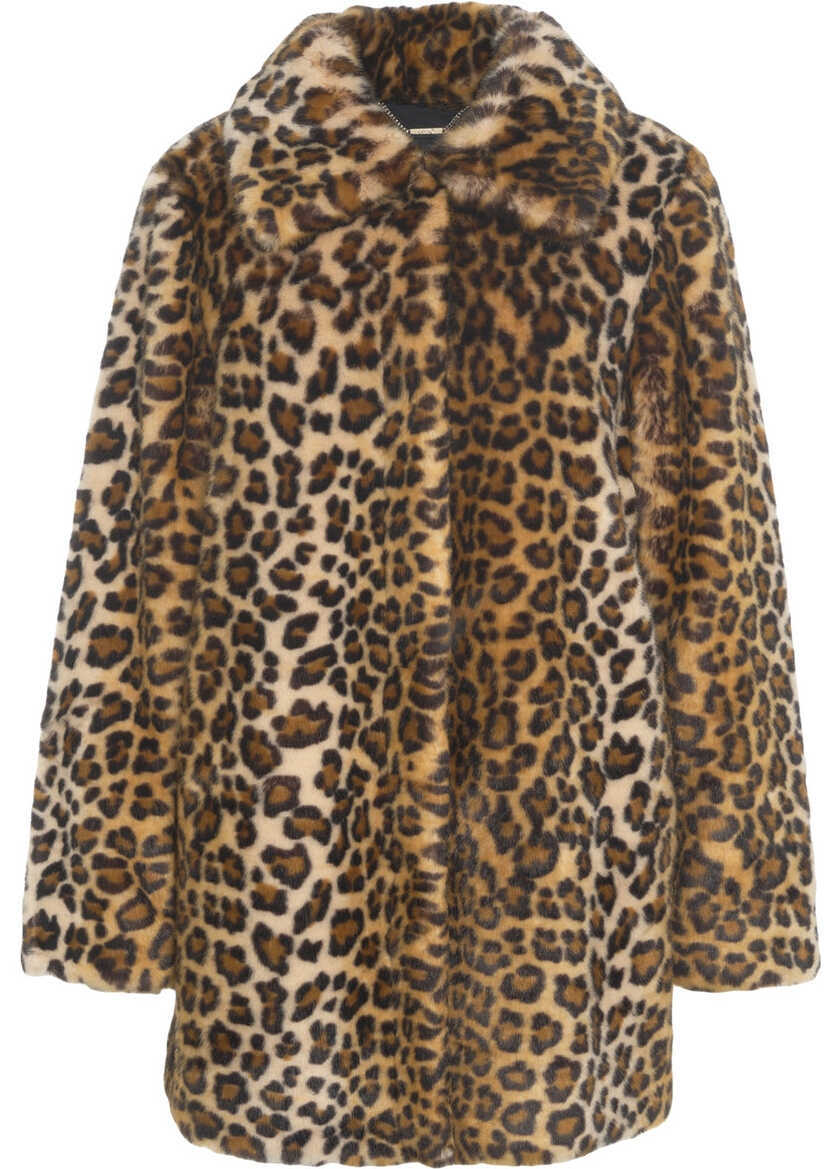 Paltoane Liu Jo Coat with animal print Multicolor Femei (BM 19031368) 1