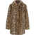 Liu Jo Coat with animal print Multicolor