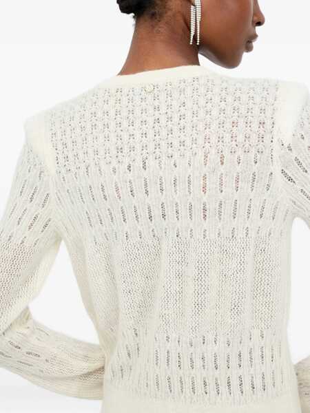 Cardigane Liu Jo Lace crochet cardigan White Femei (BM 19031428) 5