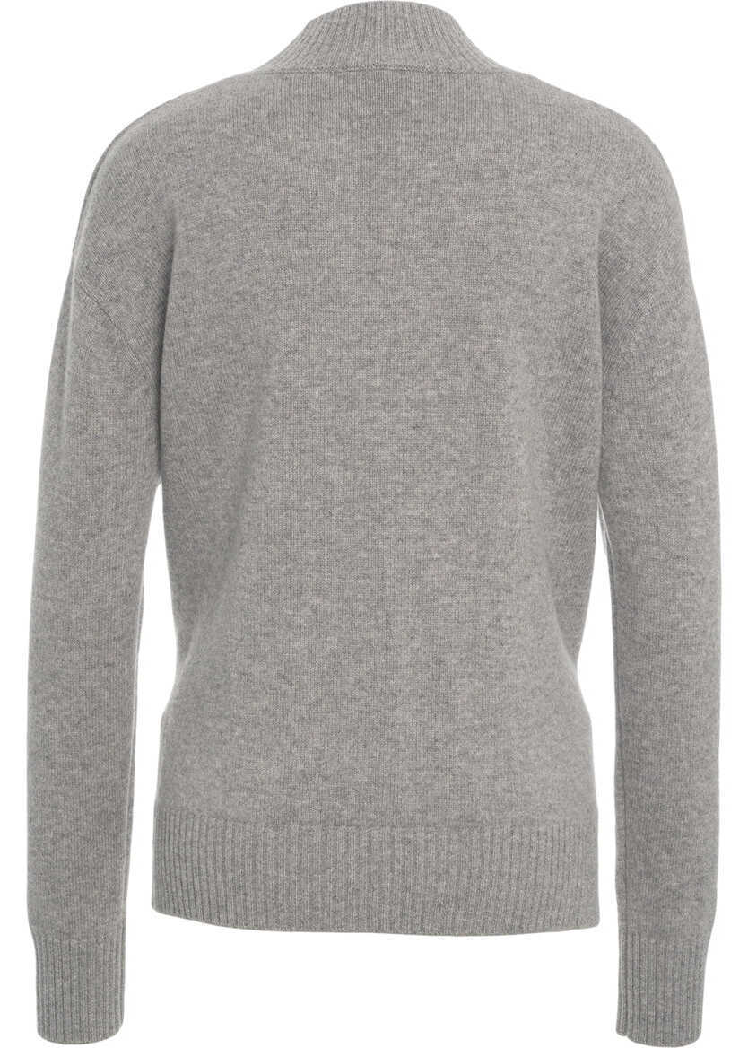 Pulovere Kaos Wool sweater with stand-up collar Grey Femei (BM 19031443) 3