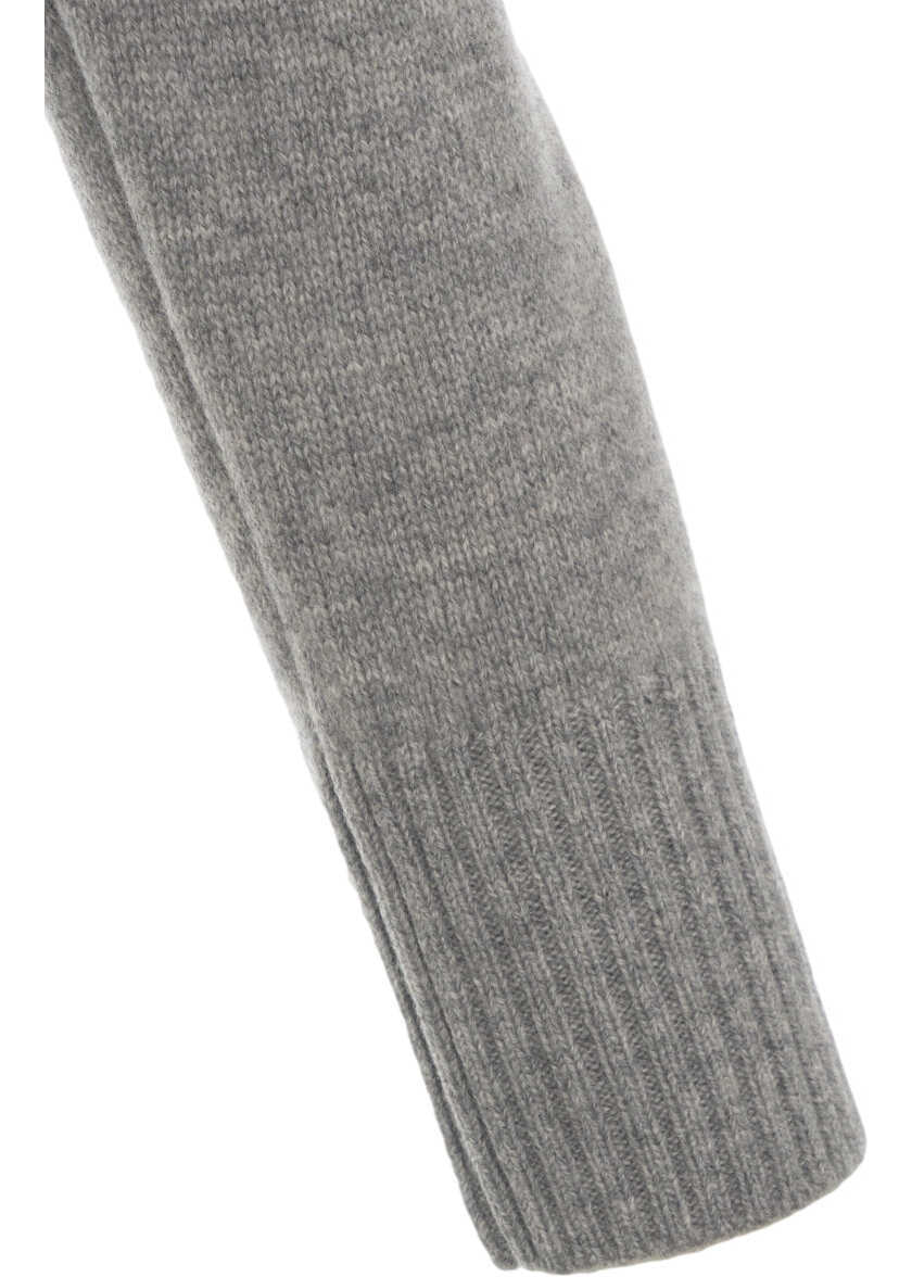 Pulovere Kaos Wool sweater with stand-up collar Grey Femei (BM 19031443) 4