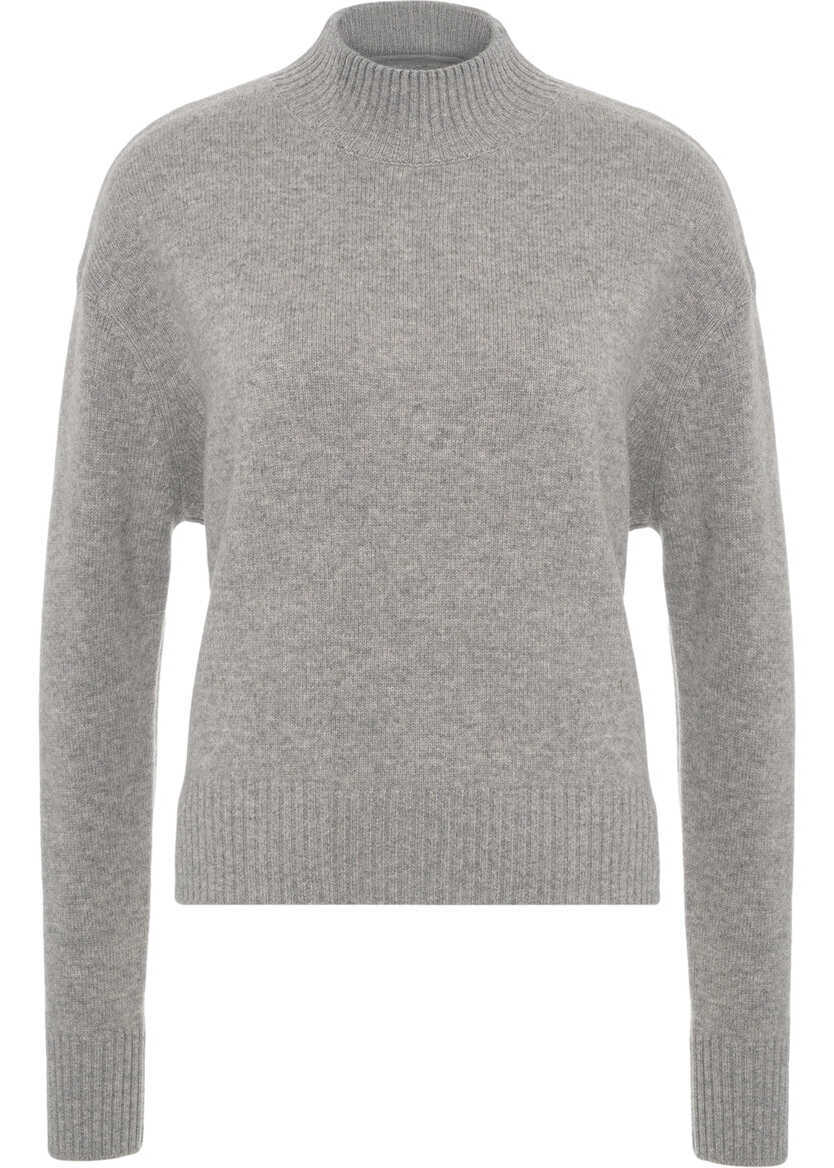 Pulovere Kaos Wool sweater with stand-up collar Grey Femei (BM 19031443) 1