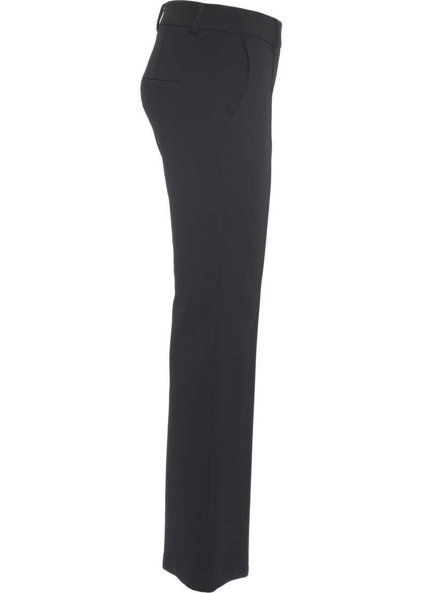 Pantaloni office Cambio Flared trousers with stitched creases Black Femei (BM 19031446) 3