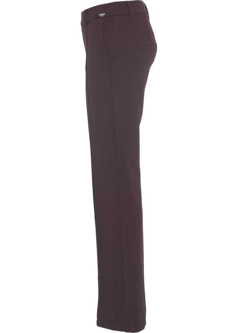 Pantaloni office Cambio Flared trousers with stitched creases Red Femei (BM 19031446) 3