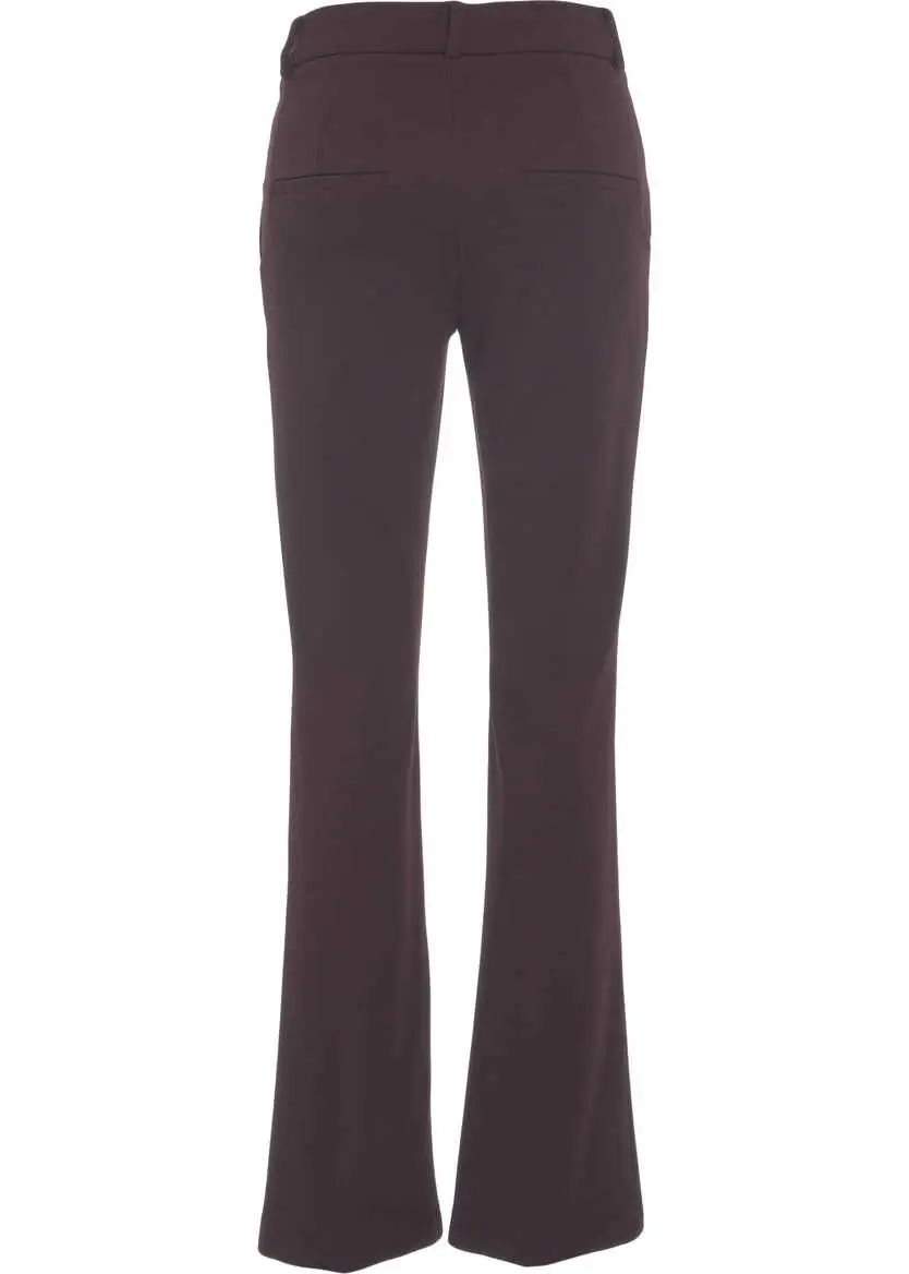 Pantaloni office Cambio Flared trousers with stitched creases Red Femei (BM 19031446) 4