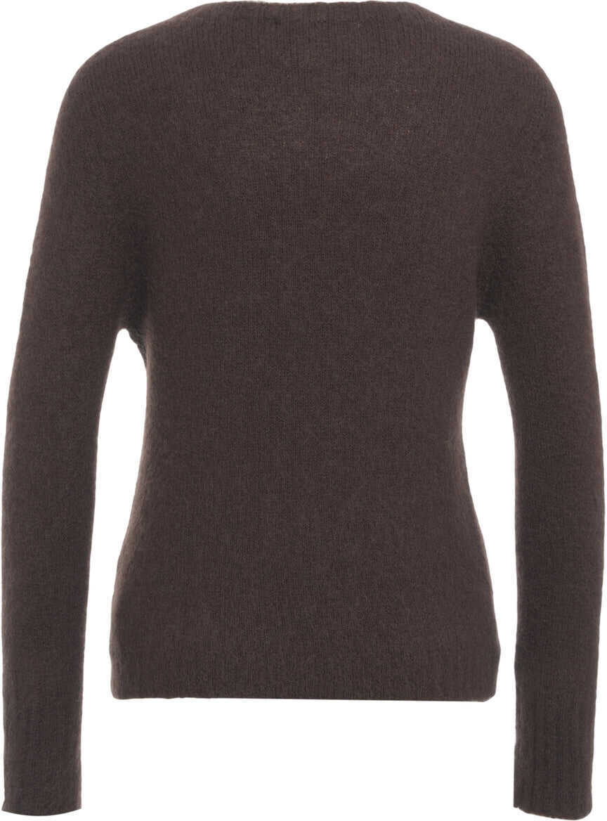 Pulovere Kaos Sweater with brooch Brown Femei (BM 19031452) 3