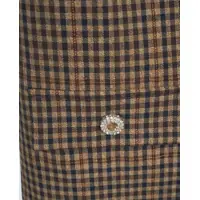 Rochii scurte Dama - Rochii scurte Liu Jo White Check mini dress Brown Femei (BM 19031485) - B-mall.ro
