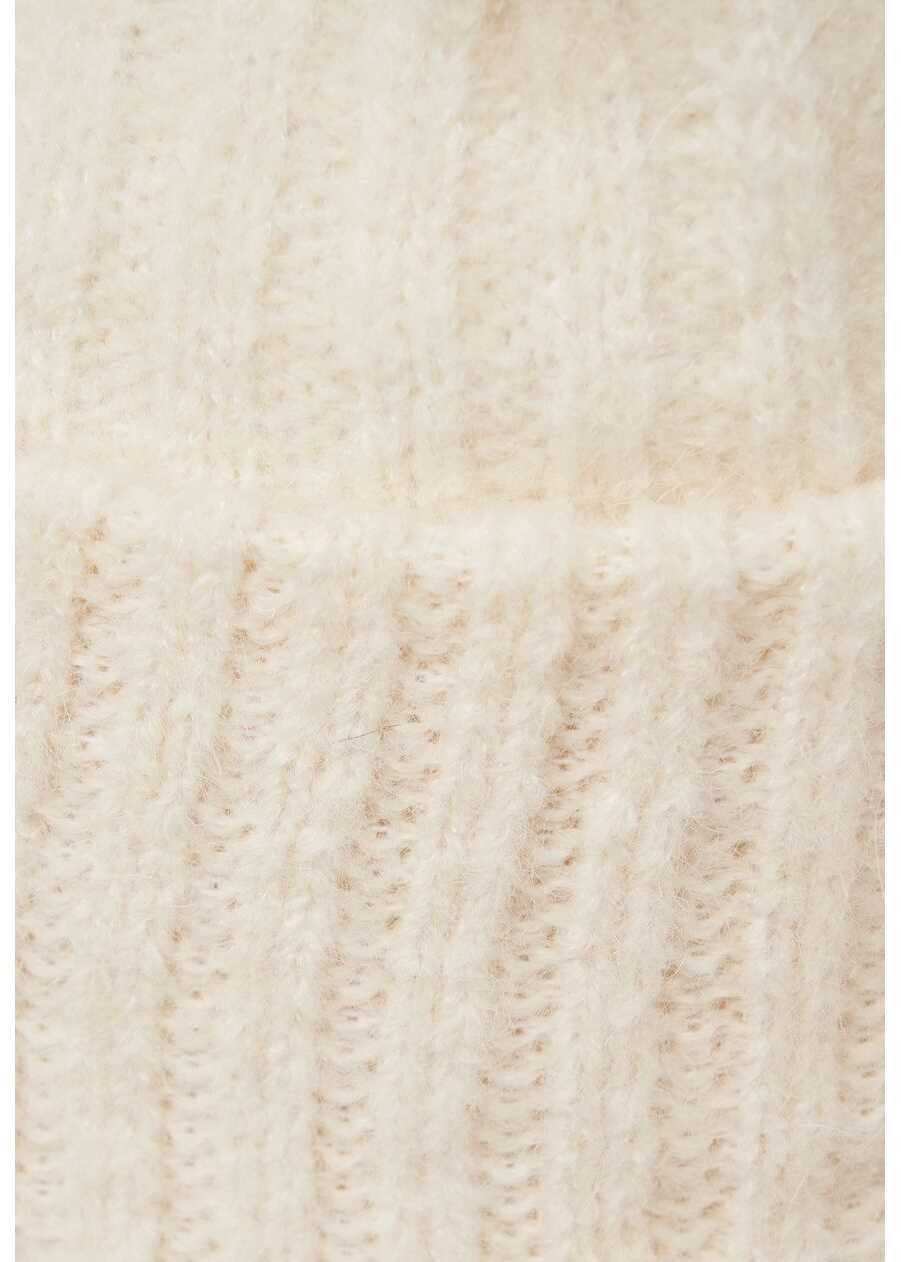 Caciuli American Vintage Knitted beanie East White Femei (BM 19031488) 4