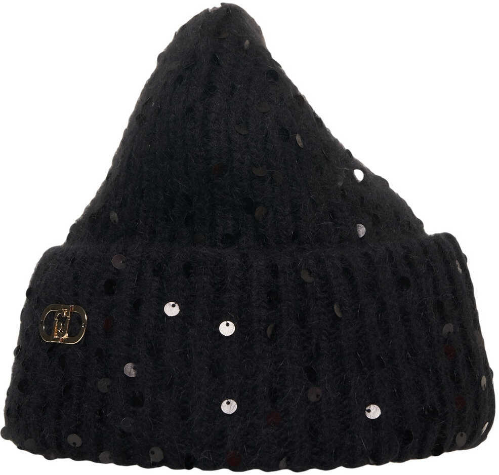 Caciuli Liu Jo Beanie BEANIE FULL PAILLETT Black Femei (BM 19031494) 3